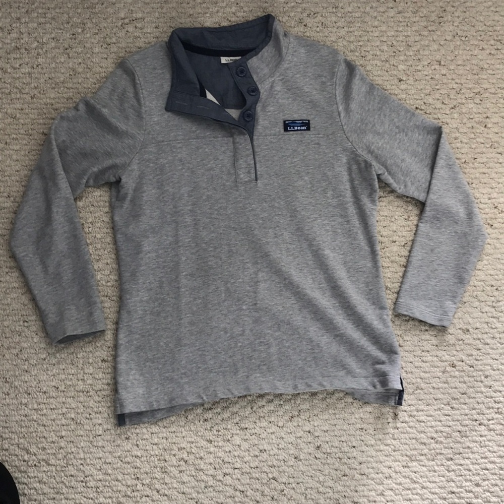 L L Bean Quarter Button Sweater